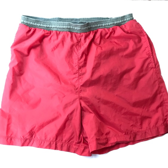 Adidas Men’s Swim Trunks Shorts Medium Red EUC - Picture 1 of 8